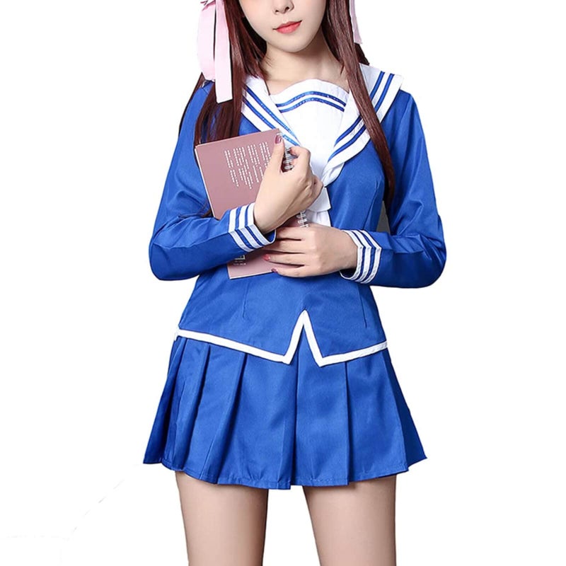 Nuoqi Tohru Honda Cosplay Costume Fruits Basket Tohru Cosplay Outfit Anime Japanese School Girls Sailor Uniform Suit XL - Image 1